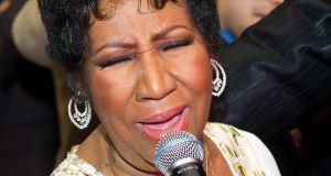 Soul queen Aretha in full voice at her birthday celebrations in New York last night.