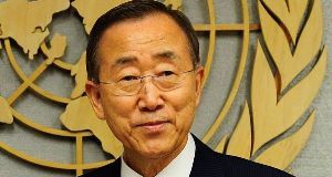 The head of the UN Ban Ki-moon