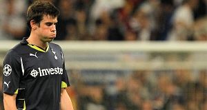 Gareth Bale reacts during last nights match.