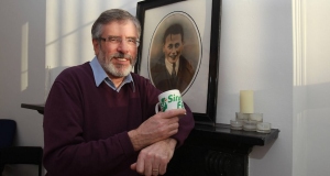 Gerry Adams pictured today in Sinn Féin Dublin headquarters. Gerry Adams pictured today in Sinn Féin Dublin headquarters.