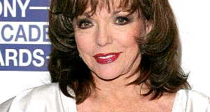 joan collins faints