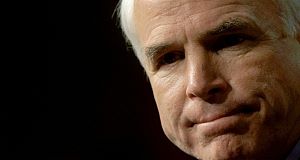 Republican presidential hopeful John McCain (pictured) will name the youngest and first female governor of Alaska, Sarah Palin, as his running mate today, US media reported. Republican presidential hopeful John McCain (pictured) will name the youngest and first female governor of Alaska, Sarah Palin, as his running mate today, US media reported.
