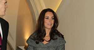 The Duchess of Cambridge during a visit to the Lucian Freud Portraits exhibition at the National Portrait Gallery, London.