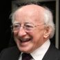 President Michael D Higgins and his wife Sabina meet Irish paralympic athlete Michael McKillop and rower Sarah Caffrey during a visit to the Olympic Stadium in Stratford, London today.