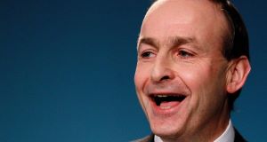 Fianna Fáil leader Micheal Martin during a press conference at his partys Election HQ in Dublin today. Fianna Fáil leader Micheal Martin during a press conference at his partys Election HQ in Dublin today.