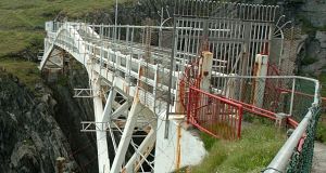 Works underway on the bridge in 2009. Picture: Maurice OMahony