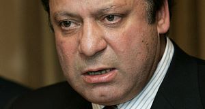 Pakistans government placed opposition leader Nawaz Sharif under house arrest to stop him taking part in an anti-government rally. Pakistans government placed opposition leader Nawaz Sharif under house arrest to stop him taking part in an anti-government rally.