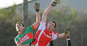 Robert Aherne of Stradbally in action against Peter ODwyer of Kilmurray Ibrickane. Pic: Sportsfile. Robert Aherne of Stradbally in action against Peter ODwyer of Kilmurray Ibrickane. Pic: Sportsfile.