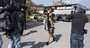 Susanne Ibru arriving at court this morning