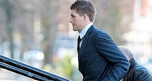 Steven Gerrard arriving at court this morning. Steven Gerrard arriving at court this morning.