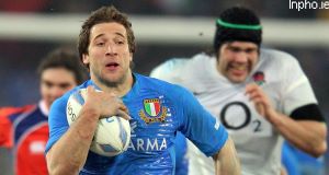 Italys Tommaso Benvenuti in action against England. Picture: INPHO Italys Tommaso Benvenuti in action against England. Picture: INPHO