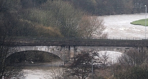 The Calva Bridge in Workington, which has been inspected by structural engineers as fear grows that it may collapse. Pic: PA